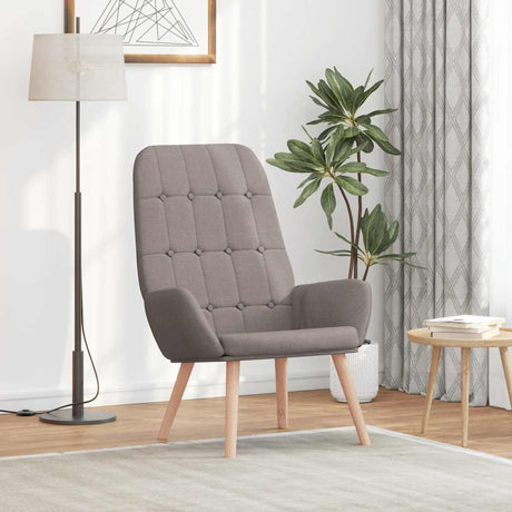 Vidaxl relaxstoel stof taupe