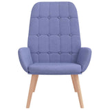 Vidaxl relaxstoel stof jeansblauw