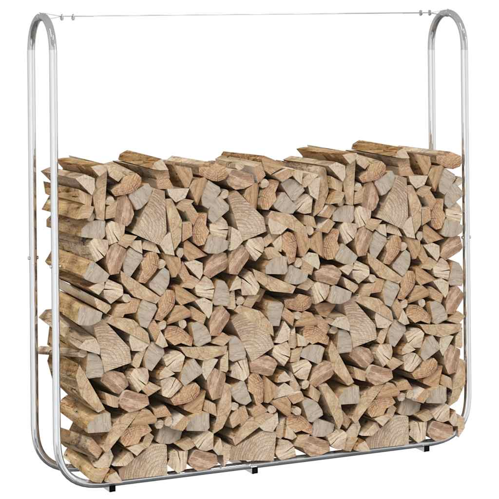 Vidaxx Brennholzregal 150x25x150 cm aus verzinktem Stahl