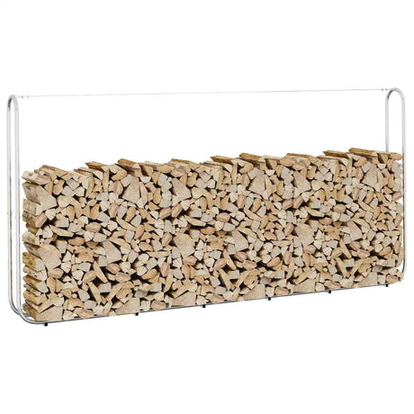 Vidaxx Brennholzregal 300x25x150 cm aus verzinktem Stahl