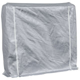 Vidaxx Kaminholzregal mit Regenschutz 150x25x150 cm verzinkter Stahl