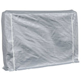 Vidaxx Kaminholzregal mit Regenschutz 200x25x150 cm verzinkter Stahl
