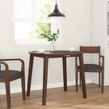 Vidaxl eettafel bruin massief hout rubber