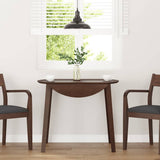 Vidaxl eettafel bruin massief hout rubber