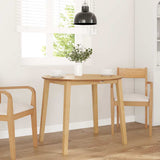 Vidaxl eettafel massief hout naturel rubber