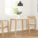 Vidaxl eettafel massief hout naturel rubber