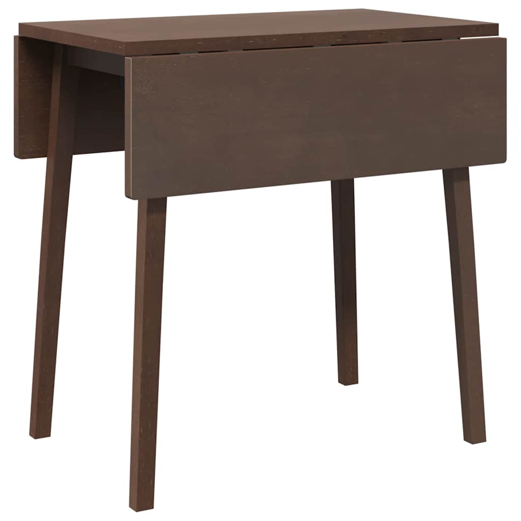 Vidaxl eettafel bruin massief hout rubber