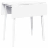 Vidaxl eettafel massief hout wit rubber