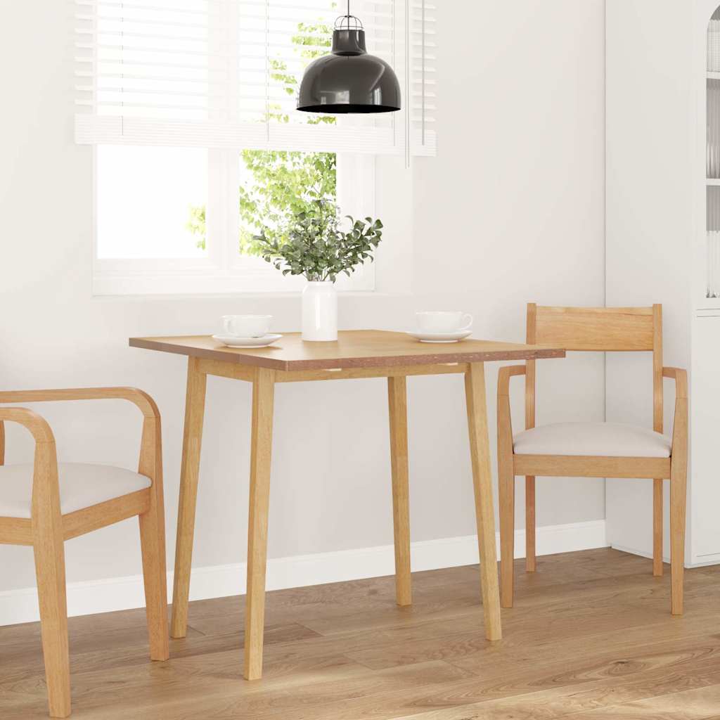 Vidaxl eettafel massief hout naturel rubber