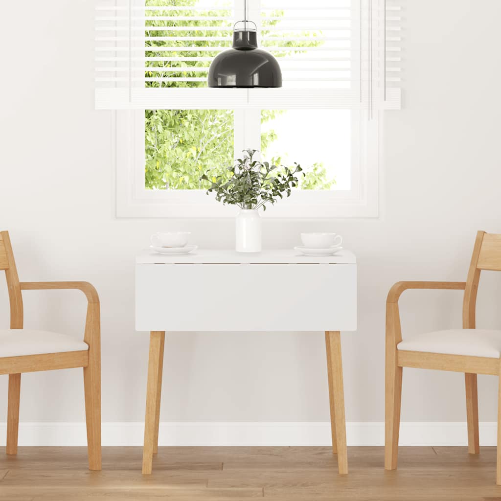 Vidaxl eettafel massief hout naturel rubber
