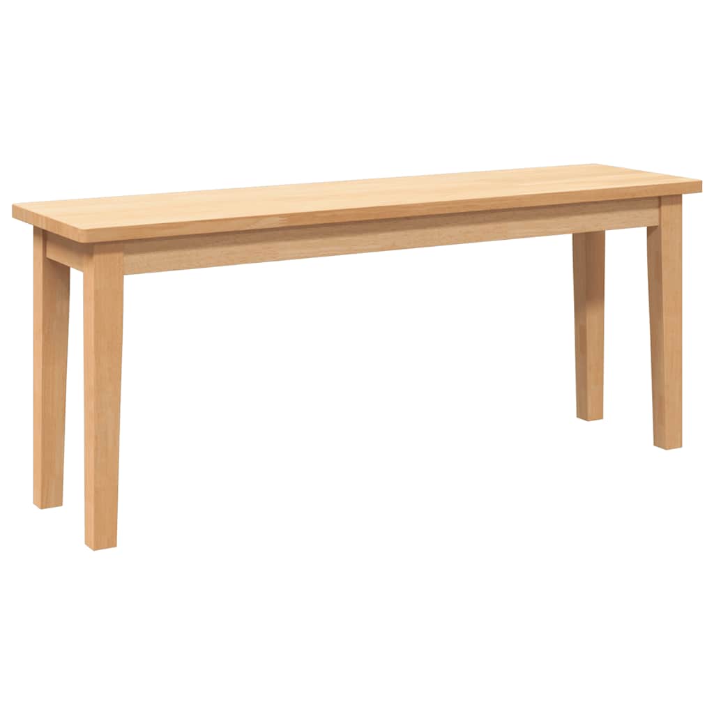 Vidaxl bank 110 cm massief hout rubber
