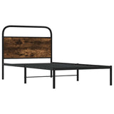 Vidaxl bedframe zonder matras bewerkt hout gerookt eiken 90x190 cm