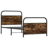 Vidaxl bedframe zonder matras bewerkt hout gerookt eiken 100x190 cm