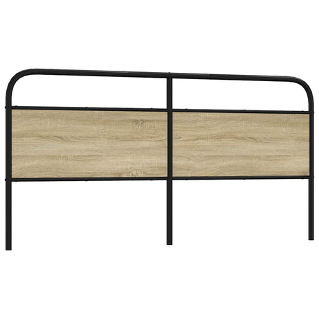 Vidaxl vervangend hoofdbord 180 cm staal en sonoma eikenkleurig