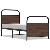 Vidaxl bedframe zonder matras bewerkt hout bruin eikenkleur 80x200 cm