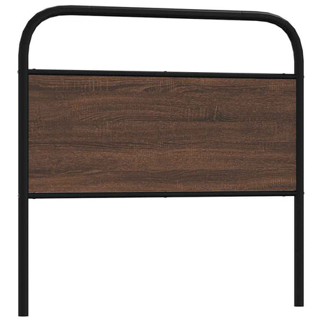 Vidaxl vervangend hoofdbord 100 cm bewerkt hout en staal bruin eikenkleurig