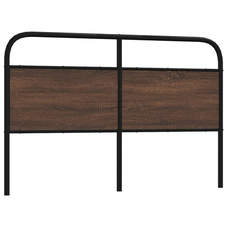 Vidaxl vervangend hoofdbord 150 cm bewerkt hout en staal bruin eikenkleurig