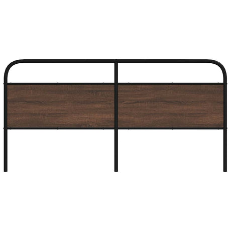 Vidaxl vervangend hoofdbord 190 cm bewerkt hout en staal bruin eikenkleurig