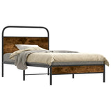 Vidaxl bedframe zonder matras bewerkt hout gerookt eiken 90x190 cm