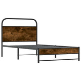 Vidaxl bedframe zonder matras bewerkt hout gerookt eiken 100x190 cm