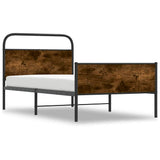 Vidaxl bedframe zonder matras bewerkt hout sonoma eikenkleur 107x203cm