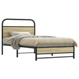 Vidaxl bedframe zonder matras bewerkt hout sonoma eikenkleur 90x200 cm