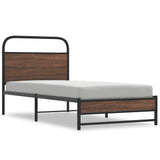 Vidaxl bedframe zonder matras bewerkt hout bruin eikenkleur 100x190 cm