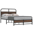 Vidaxl bedframe zonder matras bewerkt hout bruin eikenkleur 140x200 cm