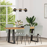 Vidaxl eetkamerstoelen 4 st fluweel lichtgrijs