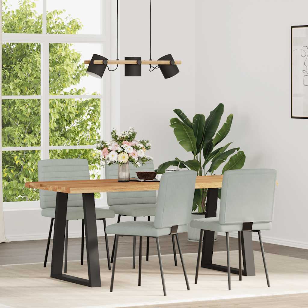 Vidaxl eetkamerstoelen 4 st fluweel lichtgrijs