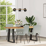 Vidaxl eetkamerstoelen 4 st fluweel lichtgrijs