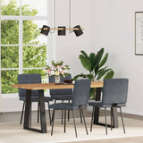 Vidaxl eetkamerstoelen 4 st fluweel donkergrijs