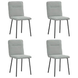 Vidaxl eetkamerstoelen 4 st fluweel lichtgrijs