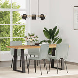 Vidaxl eetkamerstoelen 4 st fluweel lichtgrijs