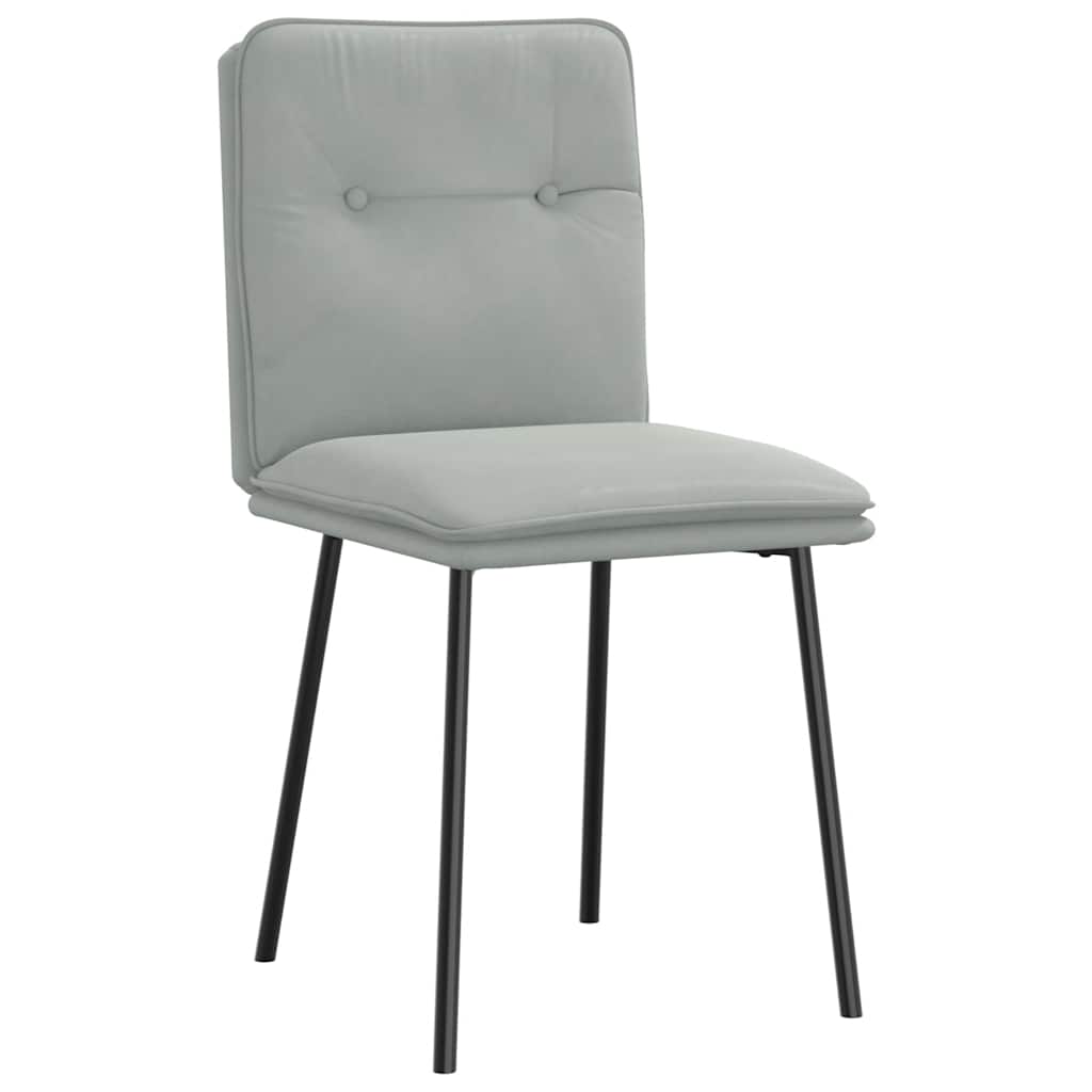 Vidaxl eetkamerstoelen 4 st fluweel lichtgrijs