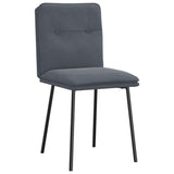 Vidaxl eetkamerstoelen 4 st fluweel donkergrijs