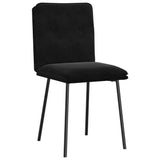 Vidaxl eetkamerstoelen 4 st fluweel zwart