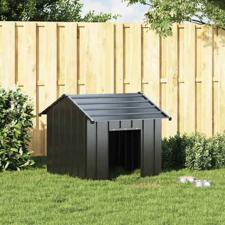 Vidaxxl Hundehütte mit Dach 85x107x81 cm aus verzinktem Stahl