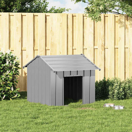 Vidaxxl Hundehütte mit Dach 85x107x81 cm aus verzinktem Stahl
