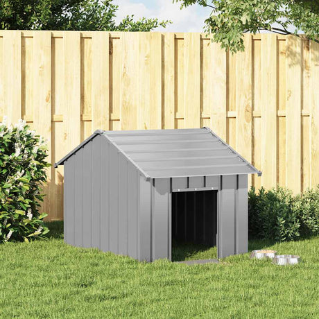 Vidaxxl Hundehütte mit Dach 83x130x85 cm aus verzinktem Stahl