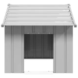 Vidaxxl Hundehütte mit Dach 83x130x85 cm aus verzinktem Stahl