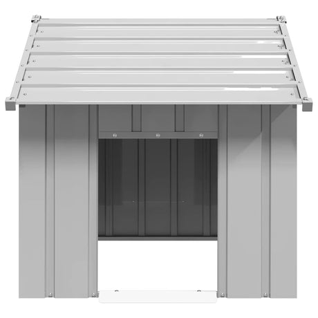 Vidaxxl Hundehütte mit Dach 83x130x85 cm aus verzinktem Stahl