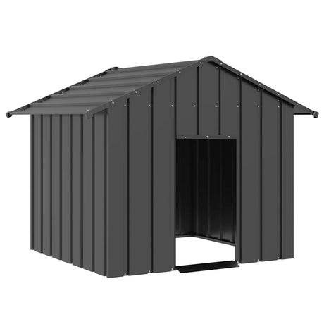 Vidaxxl Hundehütte mit Dach 131x101x102 cm aus verzinktem Stahl