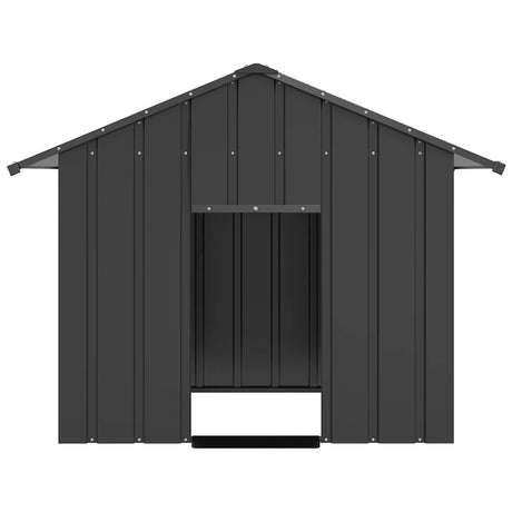 Vidaxxl Hundehütte mit Dach 131x101x102 cm aus verzinktem Stahl