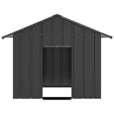 Vidaxxl Hundehütte mit Dach 131x101x102 cm aus verzinktem Stahl
