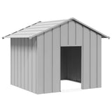 Vidaxxl Hundehütte mit Dach 131x101x102 cm aus verzinktem Stahl