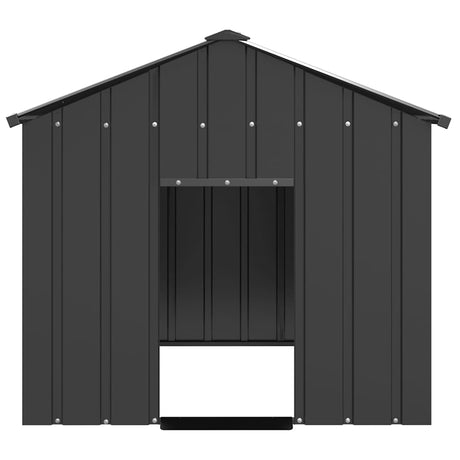 Vidaxxl Hundehütte mit Dach 113x153x101 cm aus verzinktem Stahl