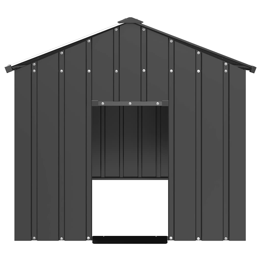 Vidaxxl Hundehütte mit Dach 114x202x101 cm aus verzinktem Stahl