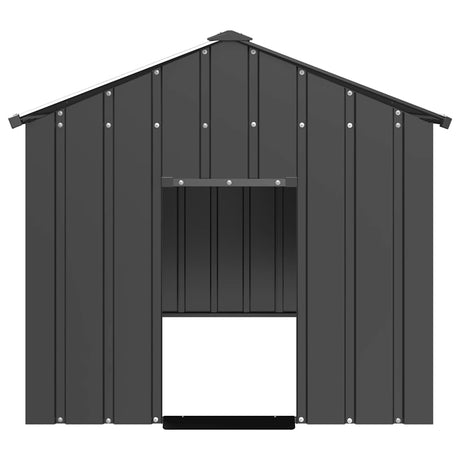Vidaxxl Hundehütte mit Dach 114x202x101 cm aus verzinktem Stahl