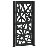 Vidaxl poort met lichtontwerp 100x200 cm staal zwart